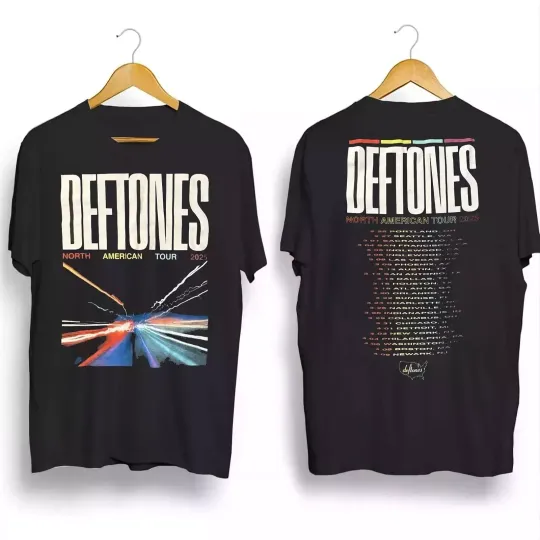NEW!!! Deftone 2025 North American Tour Black Unisex T-Shirt