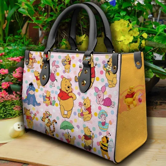 Winnie The Pooh Bear Leather Handbag, Winnie The Pooh Lovers Gift