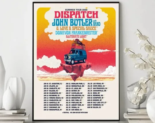 DISPATCH  summer tour 2025 poster