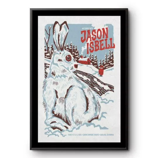 Jason Isbell Mar 12-13 2025 Calvin Simmons Theatre, Oakland, CA Tour Poster