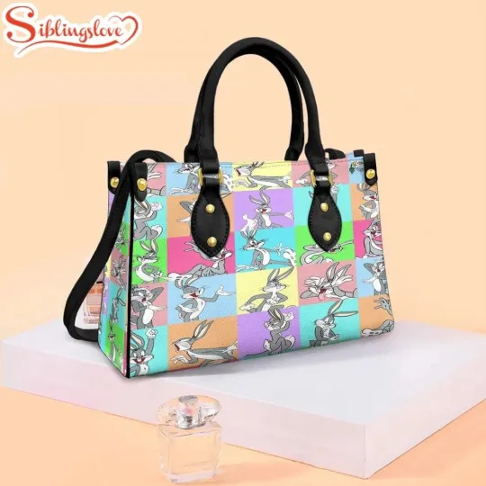 Bunny Looney Tunes Leather Handbag, Bunny Women's Leather Bag Gift
