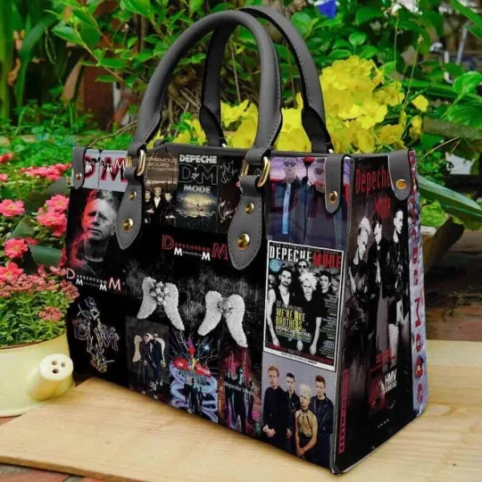 Depeche Mode Leather Handbag, Music Lover's Bag, Rock Band Fan Gift