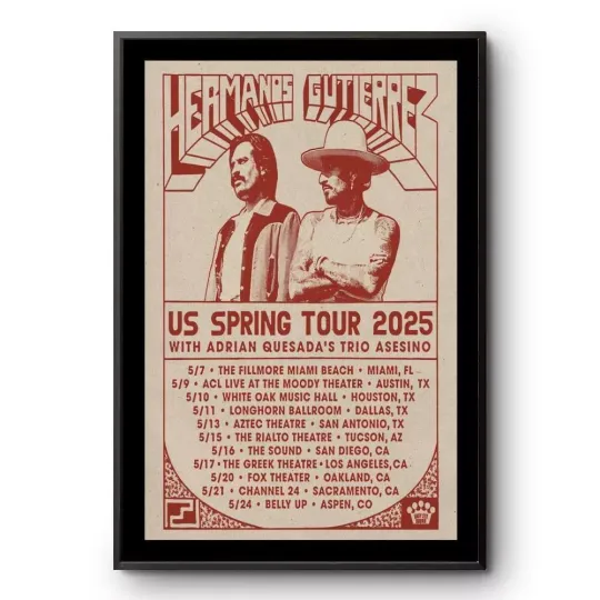 Hermanos Gutiérrez US Spring Tour May 2025 Poster