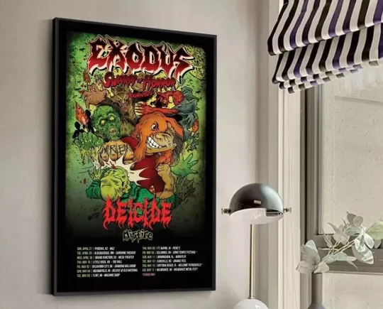 Exodus Announce Spring 2025 US Tour Poster