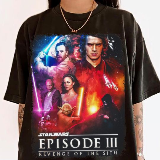 Mural Revenge of the Sith Comfort T-Shirt, Starwars Episode III Revenge of The Sith Tee, Trending Unisex Tee 2025
