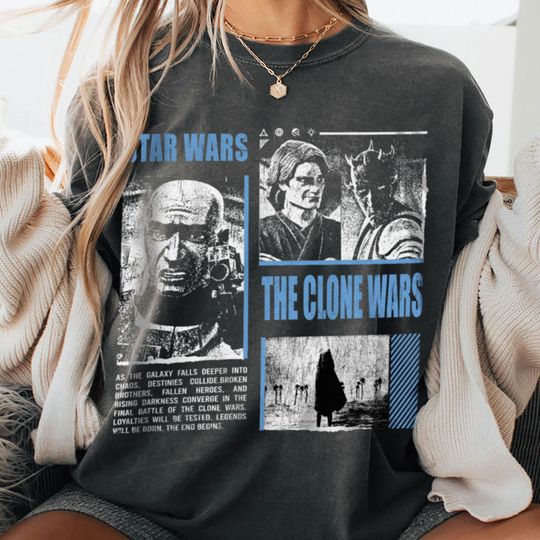 Star Wars The Clone Wars Comfort T-Shirt, Starwars Episode III Revenge of The Sith Tee, Trending Unisex Tee 2025