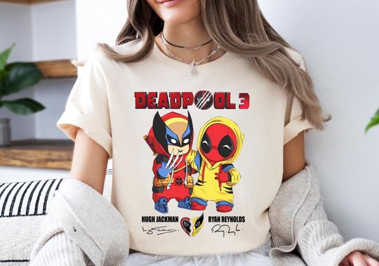 Deadpool And Wolverine Shirt, Deadpool 3 Movie Sweater, Disney Superhero T-Shirt, WDW Trip Sweatshirt, Disney Marvel Hero Tee