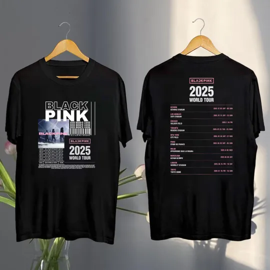 2025 Black Pink World Tour T-Shirt, Black Pink 2025 Concert Tee