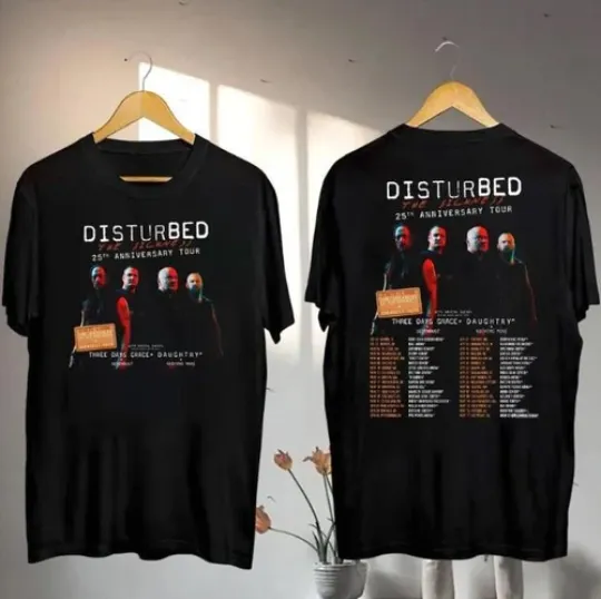 Disturbed The Sickness 25th Anniversary Tour 2025 Shirt  The Sickness 2025