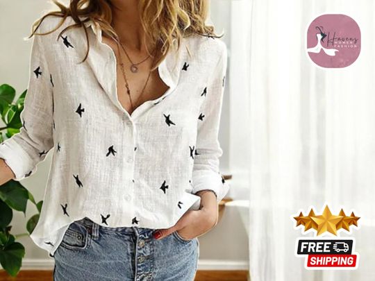 Summer Women's Blouse, Mother's Day Gift