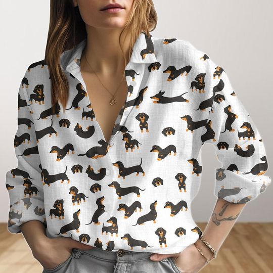 Dachshund Women's Blouse, Mother's Day Gift