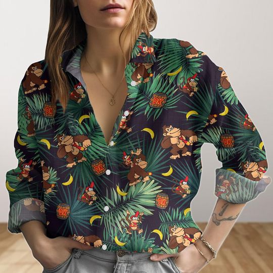Donkey Kong Women's Blouse, Mother's Day Gift