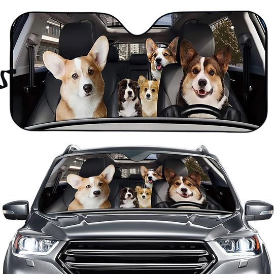 Discover Welsh Corgi Car Sun Shade, Corgi Lovers Gifts
