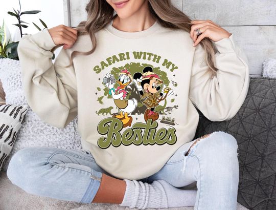 Disney Safari With My Besties Shirts, Minnie Daisy Duck Shirt, Disney Girls Trip Shirt, Animal Kingdom Shirt