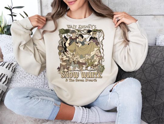 Princess Snow White Shirt, Disney Snow White And The Seven Dwarfs Shirt, Vintage Disney Girls Trip Shirt, Disneyland Family Vacation Shirt