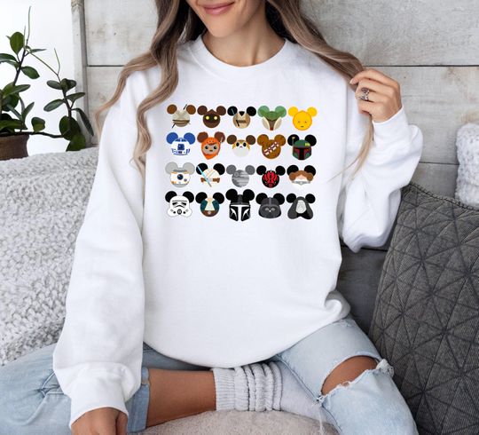 Star Wars All Character Shirt, Disney Squad 2025 Shirt, Mickey Head Star Wars Shirt, Darth Vader Princess Leia Chewbacca Matching Shirt