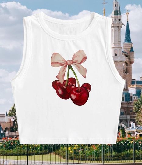 Cherry on top crop top | Disney inspired Crop Top | Disney vacation shirt | Multi colors available