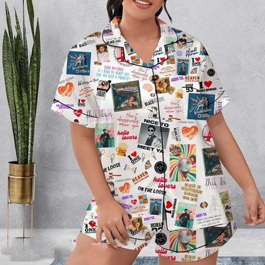 Niall Horan Pajamas Short Set, Niall Horan Pajamas Set, Holiday Pajamas