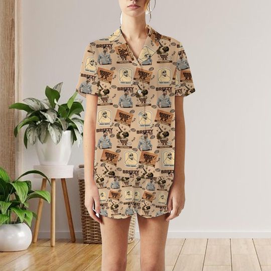 Chris Brown Breezy Bowl XX short pajamas set, Chris Brown Album Shirt, Chris Brown Fan Gift, Chris Brown Pajamas, Tour 2025 Shirt