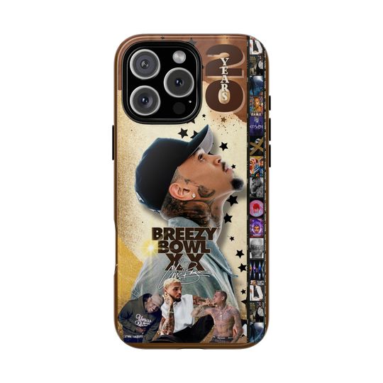 Chris Brown iPhone Case, Breezy Bowl XX, Tough Cases, Gift for Fans