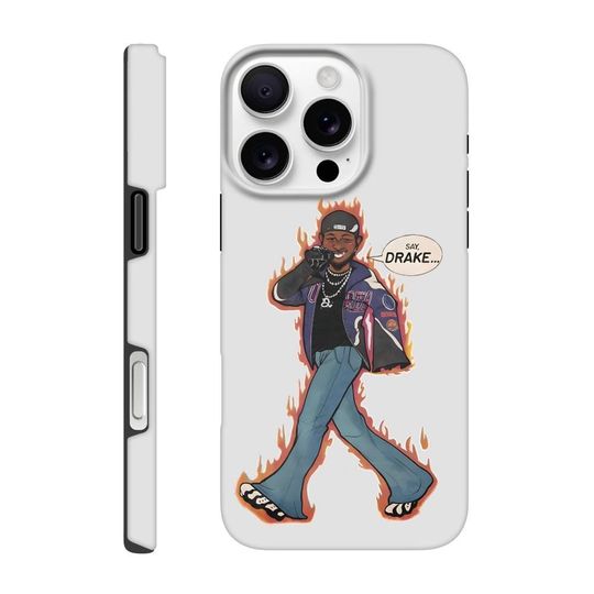 Kendrick Lamar 'Say Drake' Comic Print iPhone Case