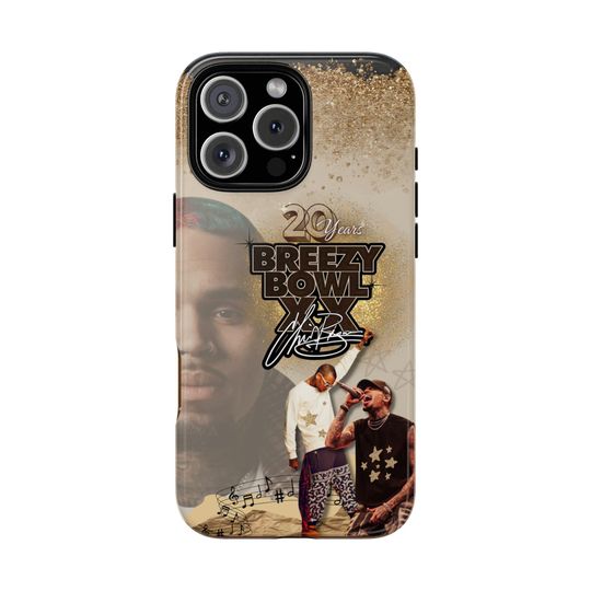 Chris Brown iPhone Case #2, Breezy Bowl XX, Tough Cases, Gift for Fans