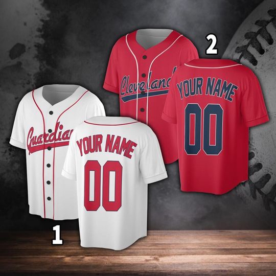 Personalized Cleveland Baseball Jersey, Jersey For Men With Your Team Name, Fan Jersey Gift For Fan Men Women Toddler Kid