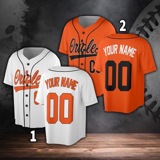 Personalized Baltimore Baseball Jersey, Jersey For Men With Your Team Name, Fan Jersey Gift For Fan Men Women Toddler Kid