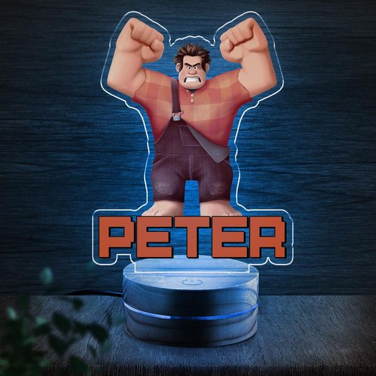 Wreck It Ralph Birthday Night light/Wreck It Ralph night light/Wreck It Ralph gifts/Wreck It Ralph led night light