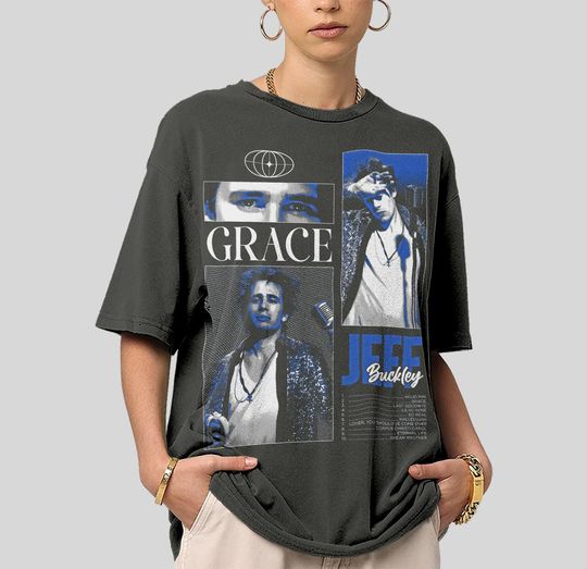 Comfort Colors Grace Jeff Buckley T-shirt, Unisex Garment-Dyed T-shirt, Gift for Him, Gift for Her