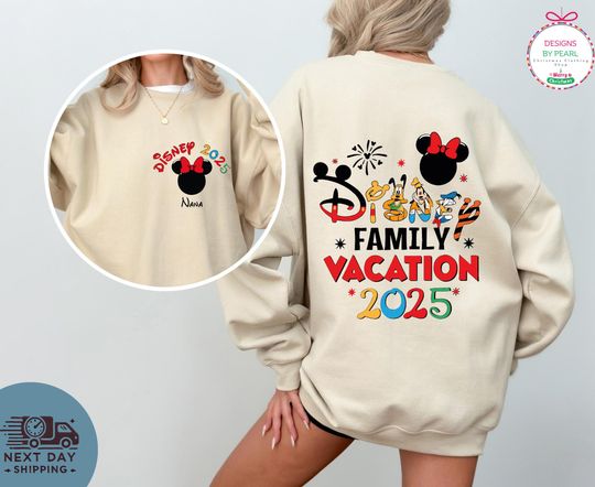 Disney 2025 Family Vacation Shirts, Mickey Castle 2025 Shirts, Disneyland Family Trip Shirt, Custom Mickey Trip Shirt