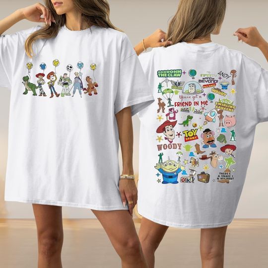 Retro Toy Story Comfort T-Shirt, Toy Story Birthday Shirt, Toy Story Movie Shirt For Fans, Buzz Lightyear Woody Boyfriend Girlfriend Gift