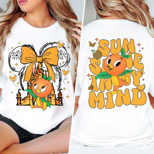 Sunshine Orange Bird 2 Sided Shirt, Summer Sunshine Shirt For Kid, Epcot Festival Girl Trip Outfit, Women's Vacation Tee, Orange Bird Lover