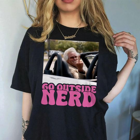 Baby Billy Flips Off T-Shirt, Baby Billy Go Outside Nerd Meme Tee Shirt, Baby Billy 90s Tee, Misbehavin Tour Shirt Baby Billy Fan Club