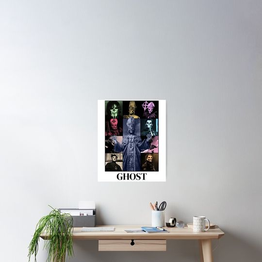 Papa V Perpetua Ghost Band Poster