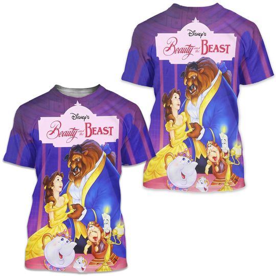 Beauty And The Beast Disney Shirt, Disney 3D Printed Shirt
