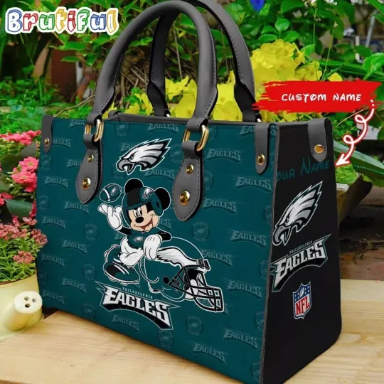 Philadelphia Football Team Eagless Leather Handbag