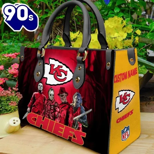 Kansas City Football Team KC Chiefss Leather Handbag Gift