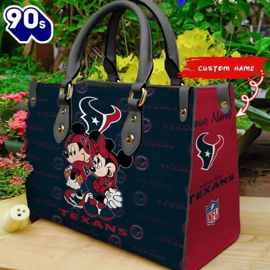 Houston Football Team Texanss Leather Handbag Gift