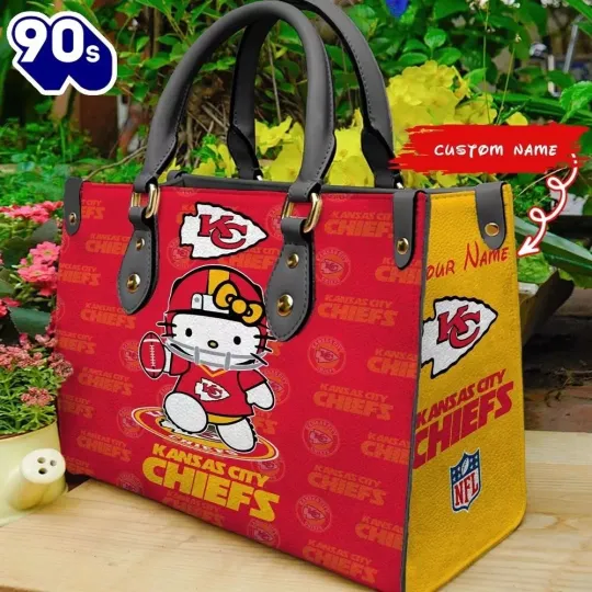 Kansas City Football Team KC Chiefss Leather Handbag Gift