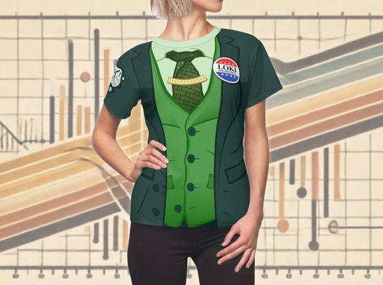 Vote for President Loki All-Over Costume Lightweight Women's T-Shirt | Character Cosplay, Run & Race Outfit Idea, Theme Park Bounding