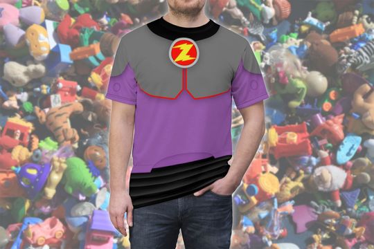 Zurg Inspired Toy Story Villain Lightyear Character All-Over Print Costume Lightweight Unisex T-Shirt | runDisney Costume | Halloween Idea