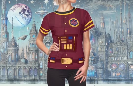 Darth Bellhop Mashup All-Over Print Costume Lightweight Women's T-Shirt | Star Wars Tower of Terror Mash-up Character Halloween Outfit