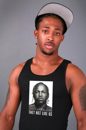 Kendrick Lamar Charcoal Drawing Tank Top