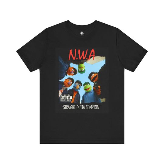 N.W.A Muppet Parody Shirt | Straight Outta Compton Funny Rap Album Tee | Unisex Hip-Hop Graphic T-Shirt | MicDropThreadz