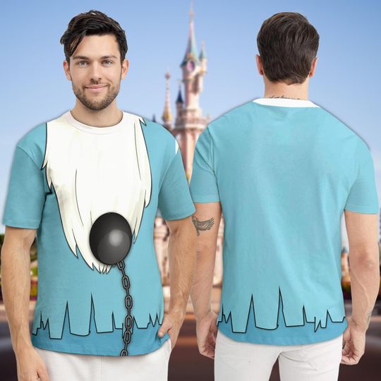 Haunted Mansion 3D Shirt, Gus Hitchhiking Ghosts Costume T-Shirt, Horror Movie All Over Print Shirt, Haunted Mansion Cosplay Costume Tee