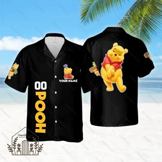 Halloween Pooh Bear Winnie The Pooh 3D Hawaii Shirt