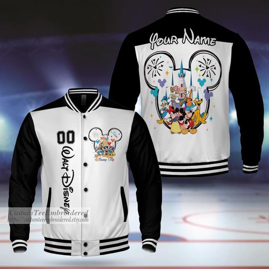 Personalized Disney Trip Fun Varsity Jacket, Adult Varsity Jacket, Personalized Disney Jacket, Baseball Team Outfit