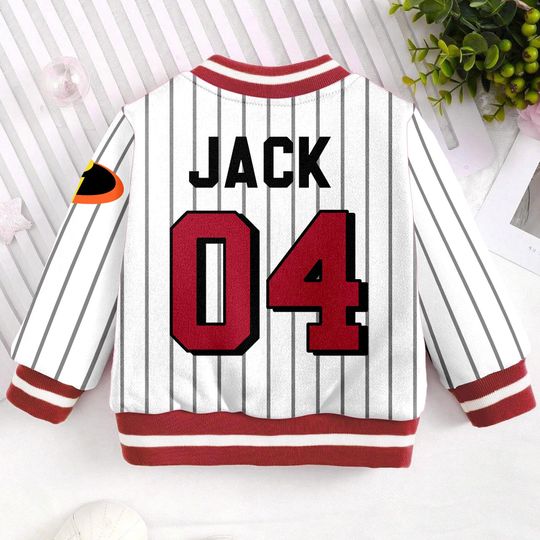 The Incredibles Custom Name Kids and Youth Baseball Jacket, Aldult Unisex Varsity Baseball Jacket