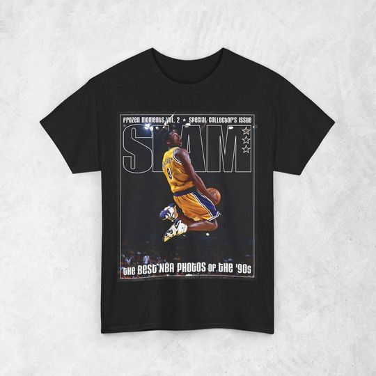 Kobe Bryant Shirt, Los Angeles Lakers "LA" NBA SLAM Cover T-Shirt, Unisex Sports Tee, Vintage Retro Basketball Streetwear, Gift For Men, Dad